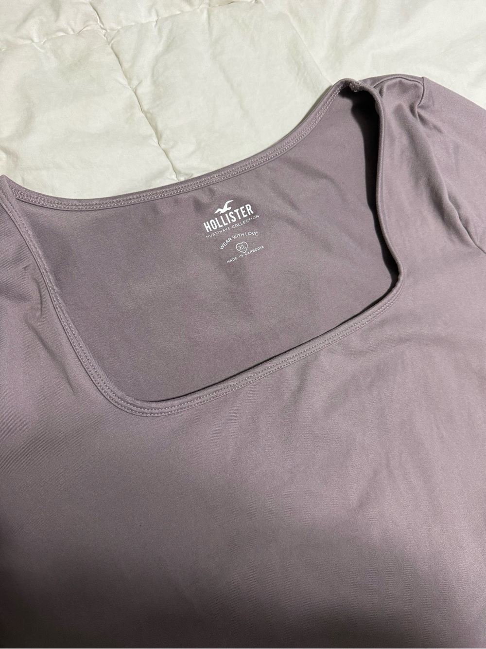 Hollister Women's Square Neck Tank - Mauve